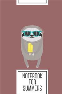 Notebook for Summers