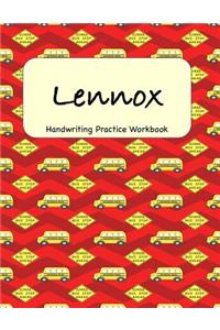 Lennox - Handwriting Practice Workbook