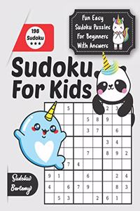 Sudoku For Kids Fun Easy Sudoku Puzzles For Beginners With Answers