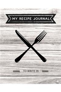 My Recipe Journal To Write In