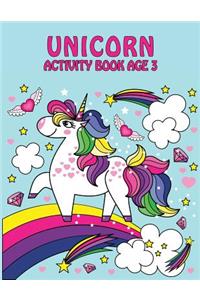 Unicorn Activity Book Age 3
