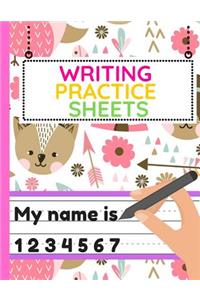 Writing Practice Sheets