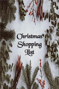 Christmas Shopping List