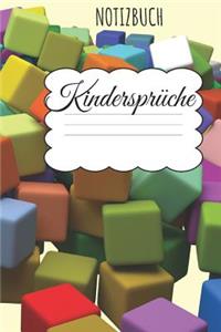 Kindersprüche Notizbuch
