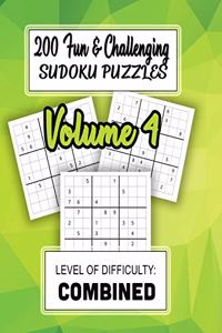 200 Fun & Challenging Sudoku Puzzles