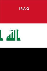 Iraq: Country Flag A5 Notebook to write in with 120 pages