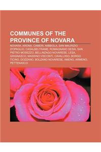 Communes of the Province of Novara