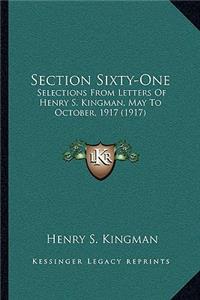 Section Sixty-One