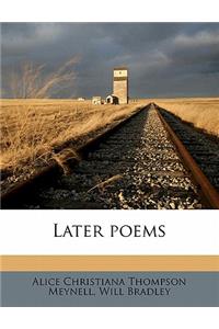 Later Poems