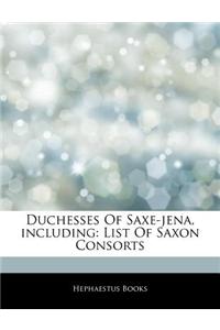 Duchesses of Saxe-Jena, Including