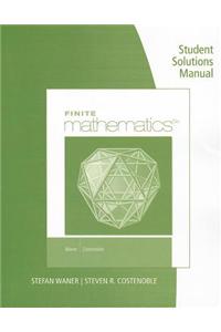 Student Solutions Manual for Waner/Costenoble's Finite Math