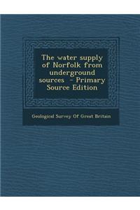 Water Supply of Norfolk from Underground Sources