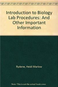 Introduction to Biology Lab Procedures