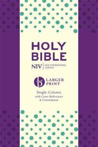 NIV Larger Print Compact Single Column Reference Bible