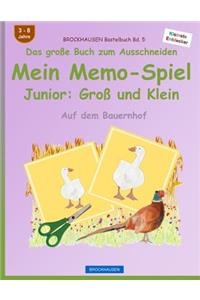 BROCKHAUSEN Bastelbuch Bd. 5 - Das große Buch zum Ausschneiden - Mein Memo-Spiel Junior