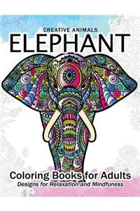 Elephant Coloring Book for Adults