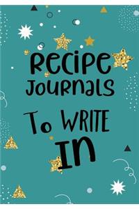 Recipe Journals to Write in