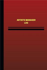 Artists Manager Log (Logbook, Journal - 124 pages, 6 x 9 inches)