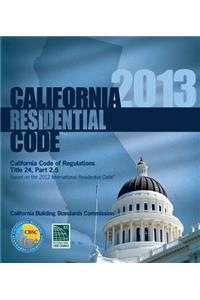 2013 California Residential Code, Title 24 Part 2.5