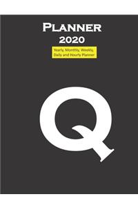 Alphabet Q Planner 2020 Personalised Collection letters