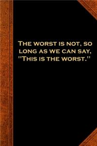 2020 Daily Planner Shakespeare Quote Worst Not 388 Pages