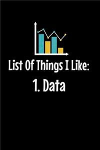 List Of Things I Like 1. Data