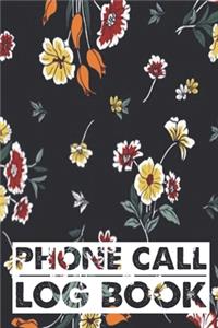 Phone Call Log Book