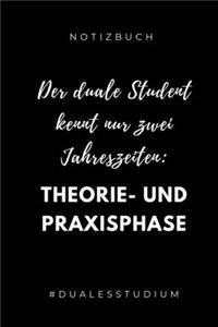 Notizbuch Der Duale Student Kennt Nur Zwei Jahreszeiten