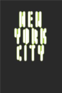 Awesome Glowing New York City Notebook 120 Pages