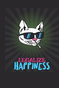 Smoking cat legalize happiness