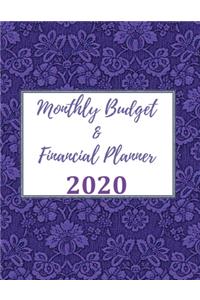 Monthly Budget & Financial Planner 2020