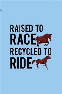 Raised To Race Recycled To Ride