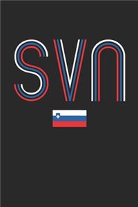 Vintage Slovenia Notebook - Slovenia Diary - Retro Slovenian Flag Journal - Slovenia Gifts