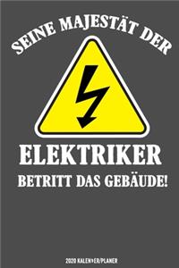Elektriker betritt das Gebäude Kalender 2020