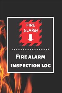 Fire alarm inspection log