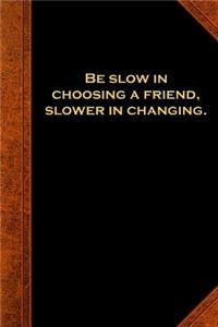 2019 Daily Planner Ben Franklin Quote Choosing Friend Vintage Style