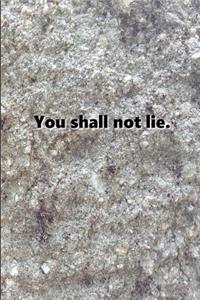 Religious Journal 8th Commandment Modern Stone