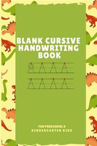 Blank Cursive Handwriting Book
