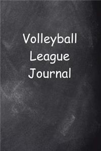 Volleyball League Journal Chalkboard Design