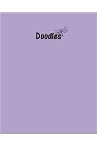 Doodles Journal - Great for Sketching, Doodling or Planning with Thistle Purple Cover