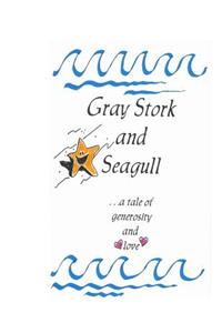 Gray Stork and Seagull