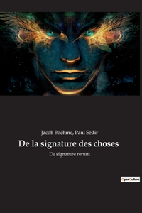 De la signature des choses