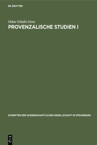 Provenzalische Studien I