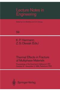 Thermal Effects in Fracture of Multiphase Materials