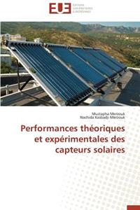 Performances Théoriques Et Expérimentales Des Capteurs Solaires