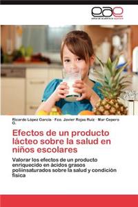 Efectos de un producto lácteo sobre la salud en niños escolares