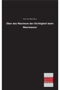 Uber Das Maximum Der Dichtigkeit Beim Meerwassers