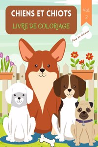 Chiens et Chiots Livre de Coloriage