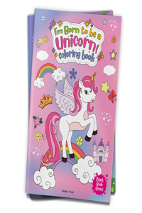 I Am Born To Be A Unicorn Coloring book - Giant book Series: Jumbo Sized Colouring Book For Children
