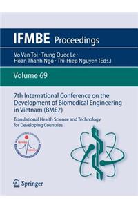 7th International Conference on the Development of Biomedical Engineering in Vietnam (Bme7)